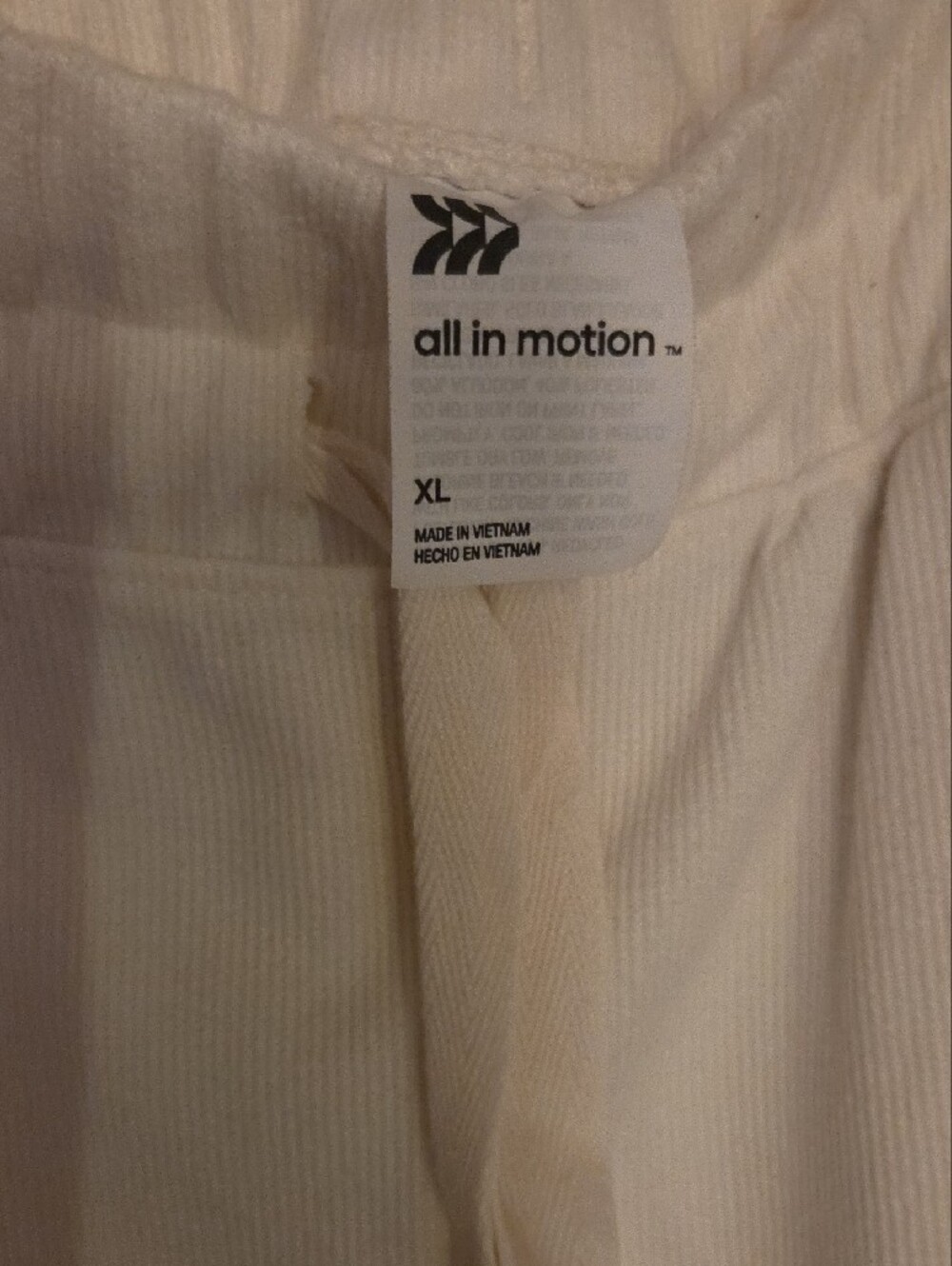 all in motion Cream Wide-Leg Drawstring Pants - Picture 2 of 7